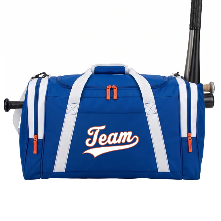 Custom baseball classic equipment bags, front view