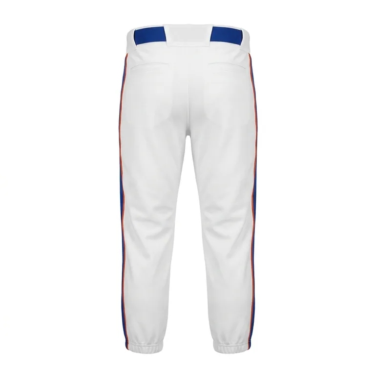 Custom baseball knicker-cut pants, back view