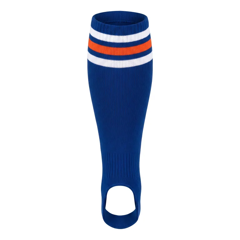 Custom baseball stirrup socks, front view
