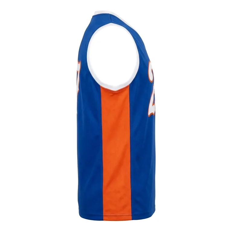 Custom baseball tank game jerseys, left side view