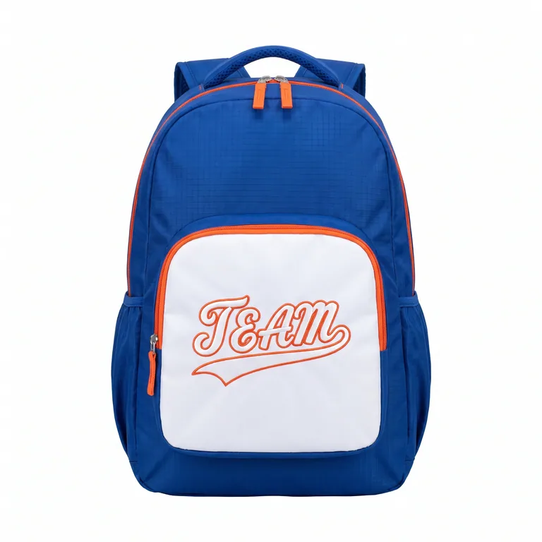 Custom baseball team gear packs, front view