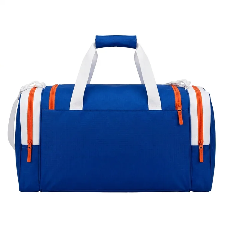 Custom baseball team duffel bags, back view