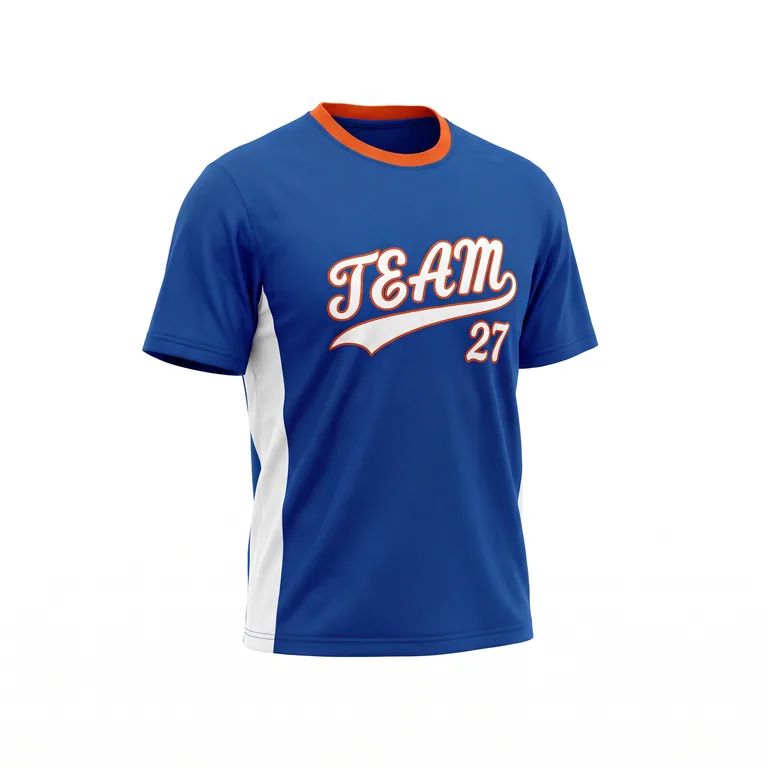 Custom baseball training jerseys, front view