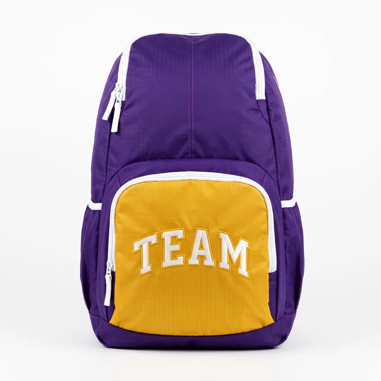 Custom basketball team gear packs, front view