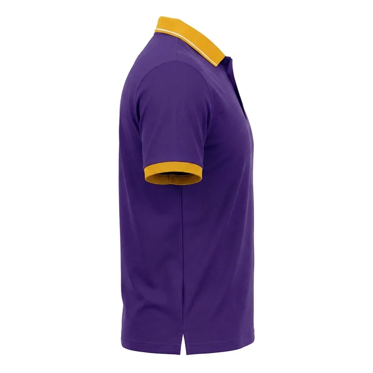 Custom basketball team polos, right side view