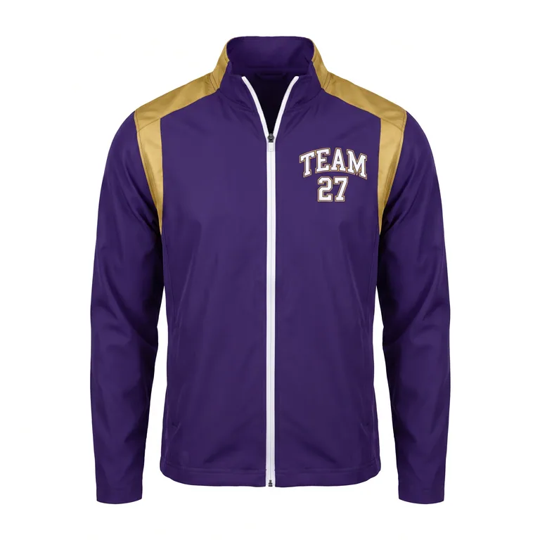 Custom basketball wind jackets, front view