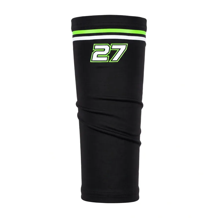 Custom esports arm sleeves, front view