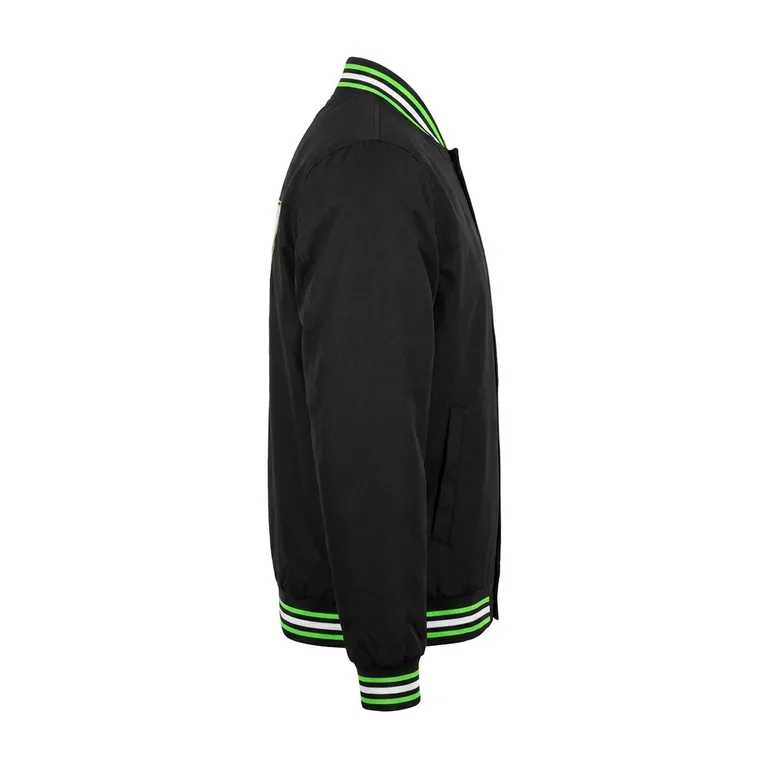 Custom esports bomber jackets, left side view