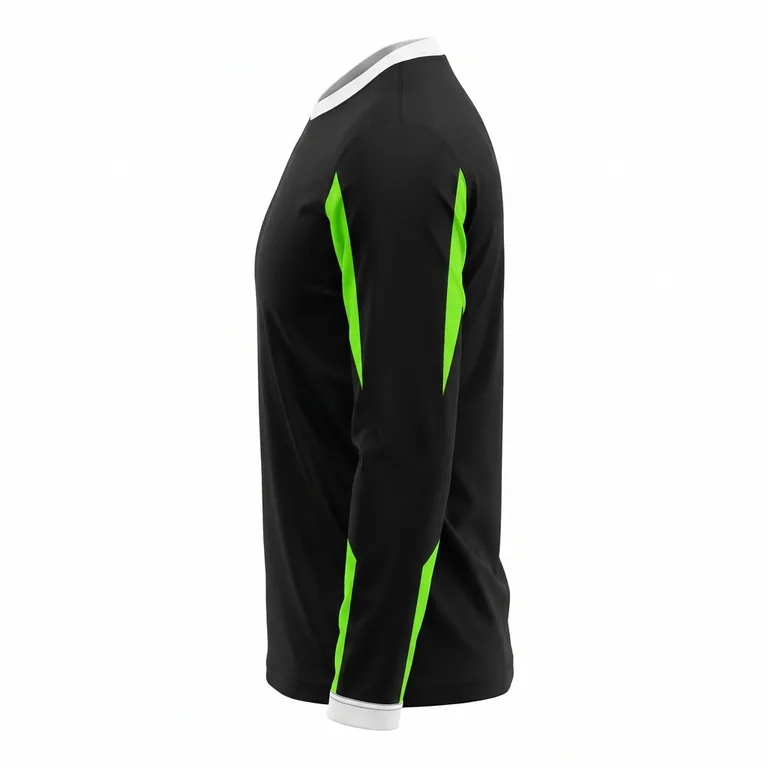 Custom esports long-sleeve player jerseys, left side view