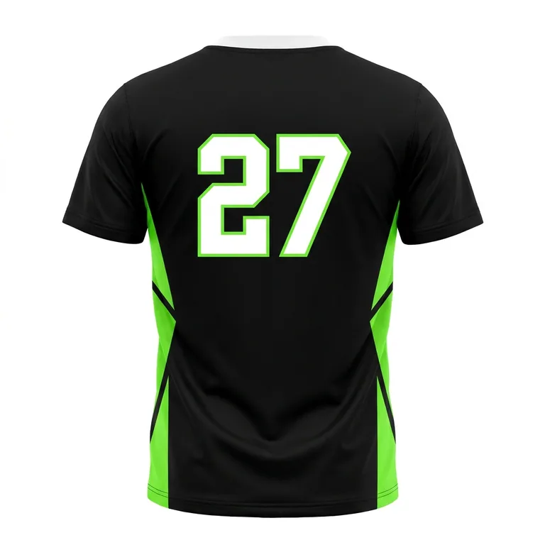 Custom esports player jerseys, back view