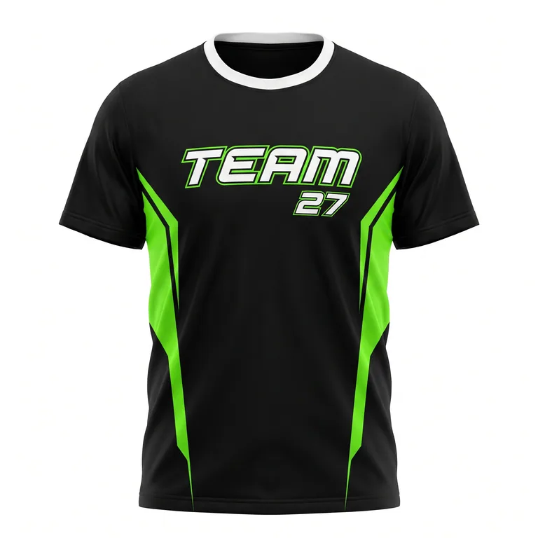 Custom esports player jerseys, front view