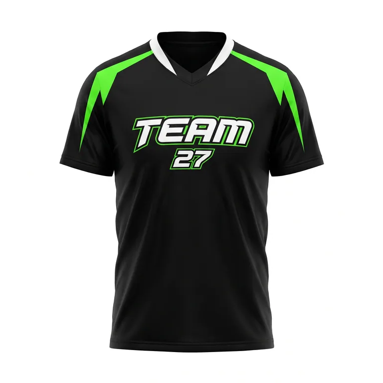 Custom esports short-sleeve player jerseys, front view