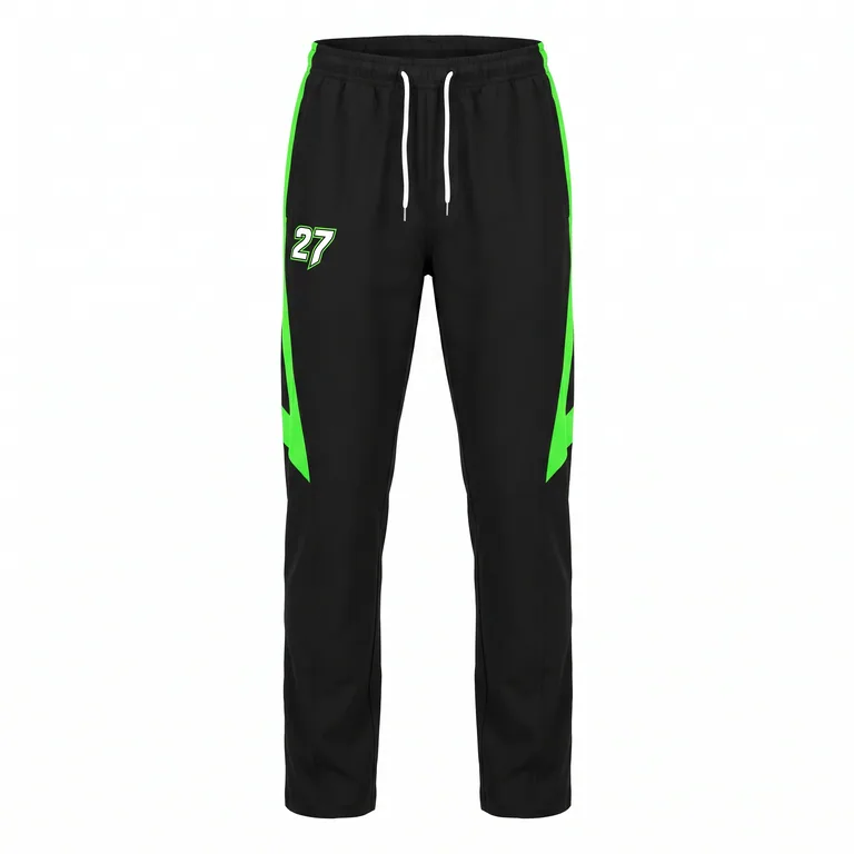 Custom esports team pants, front view