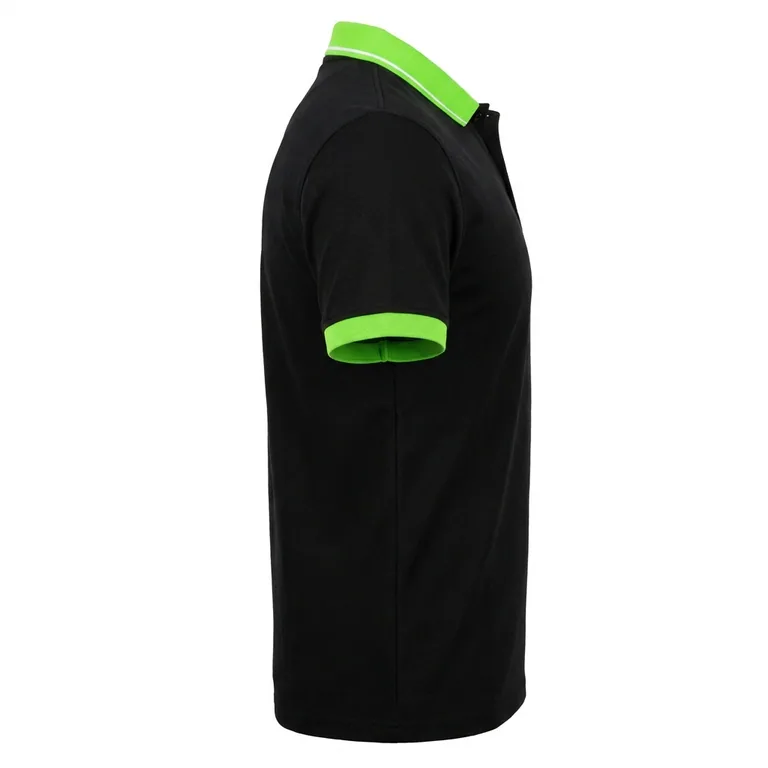 Custom esports team polos, left side view