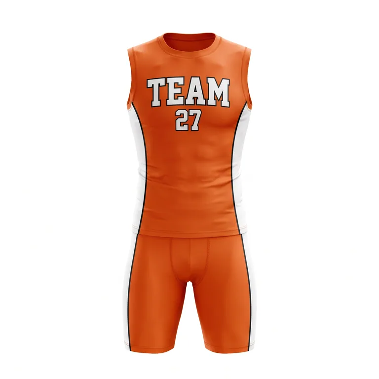 Custom flag football base-layer uniform sets, front view
