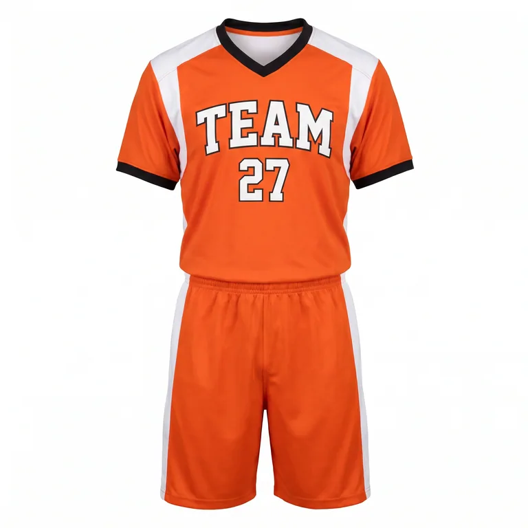 Custom flag football full uniform sets, front view