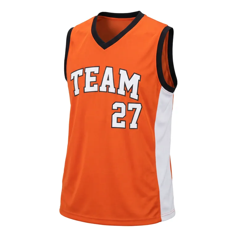 Custom flag football sleeveless game jerseys, front view