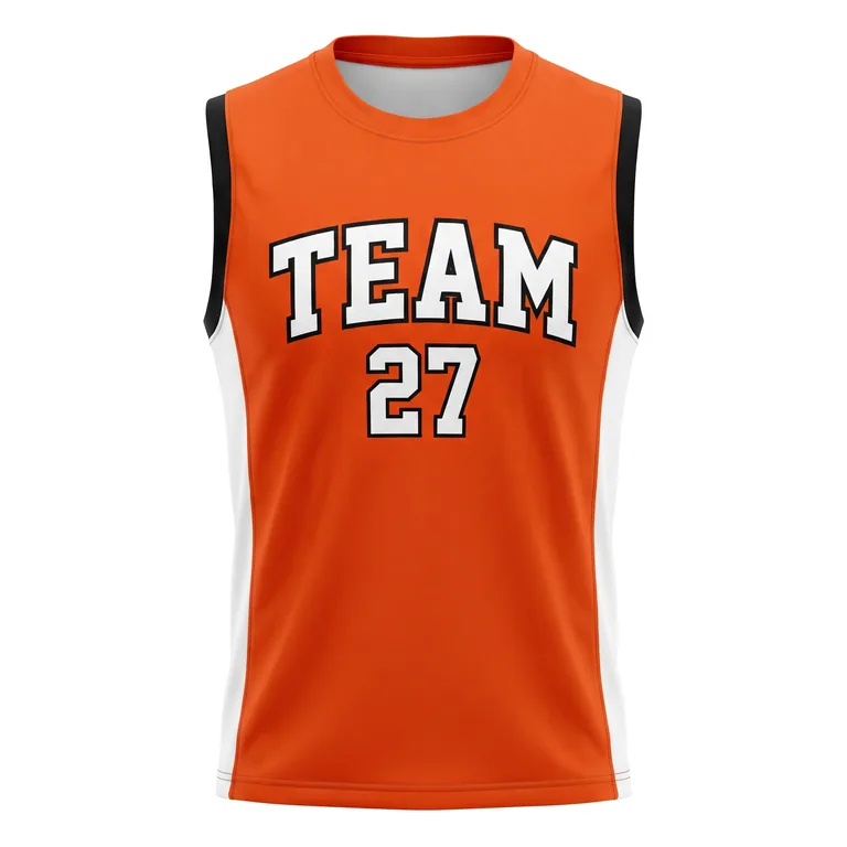 Custom flag football sleeveless training tanks, front view