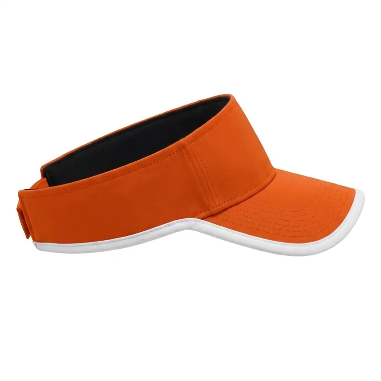Custom flag football team visors, left side view