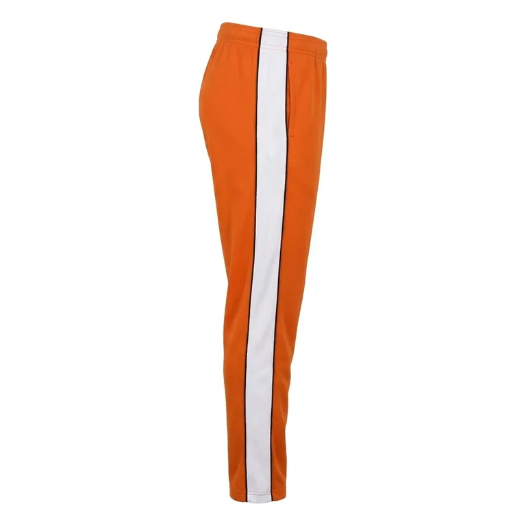 Custom flag football warm-up pants, right side view