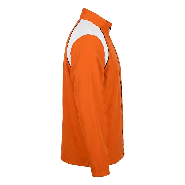 Custom flag football wind jackets, left side view