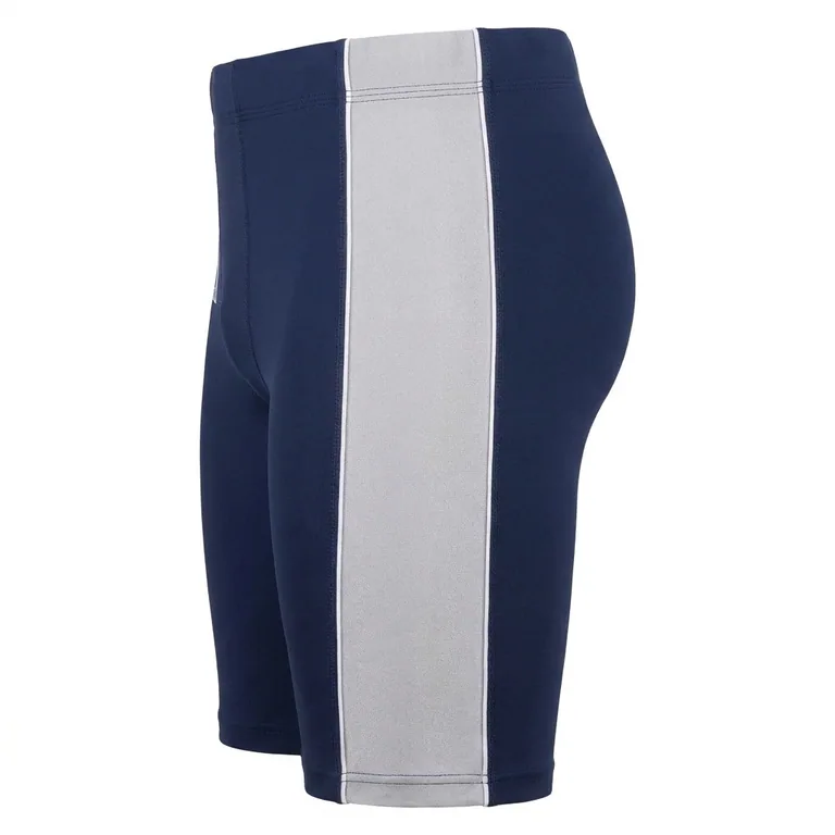 Custom football base-layer shorts, left side view