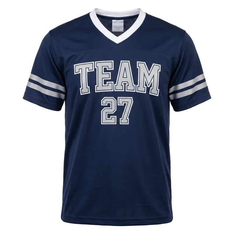 Custom football supporter jerseys, front view