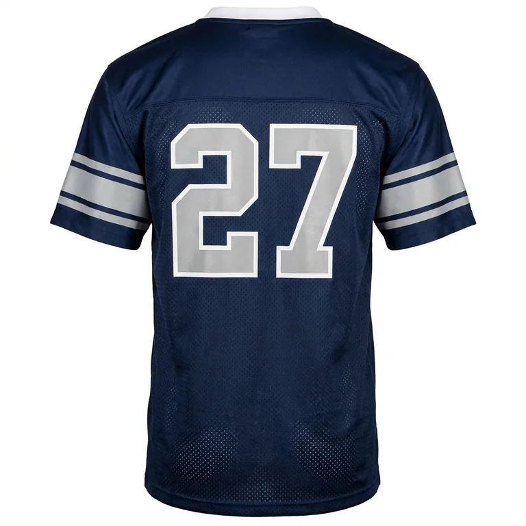 Custom football training jerseys, back view