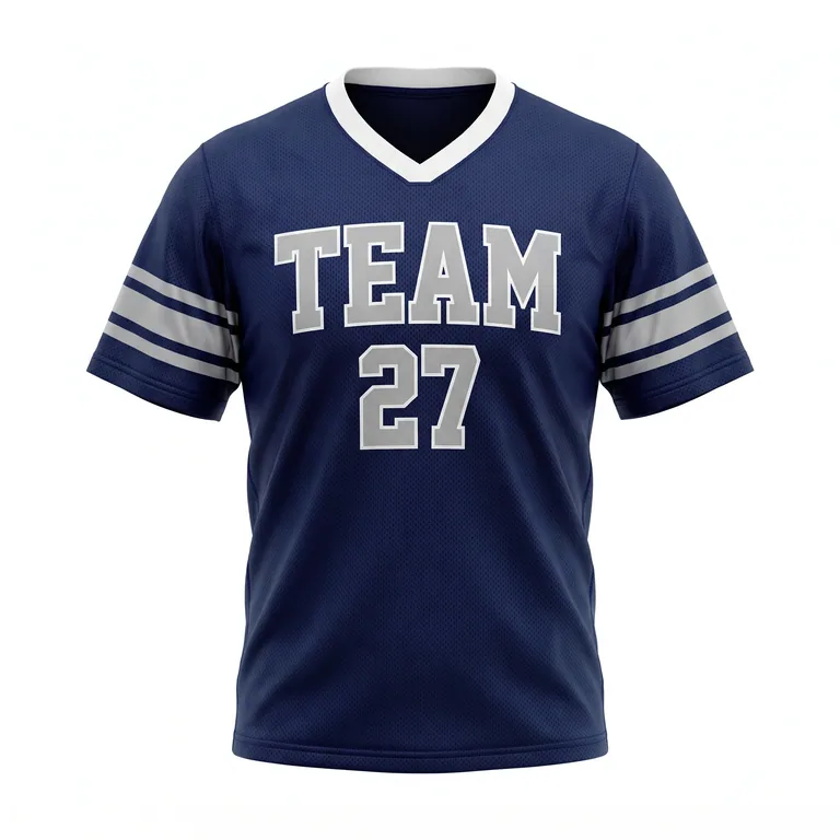 Custom football training jerseys, front view