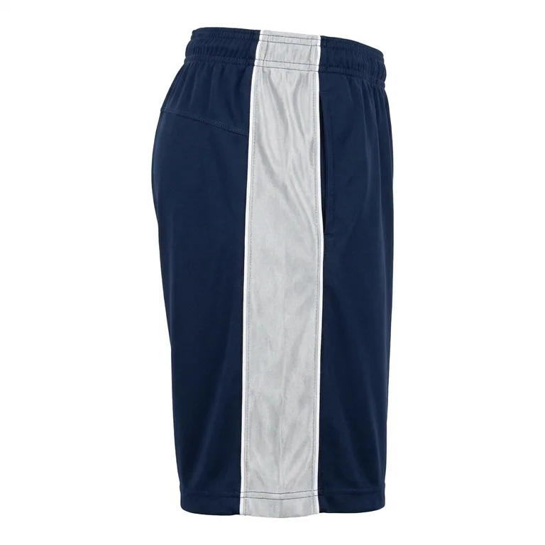 Custom football training shorts, right side view