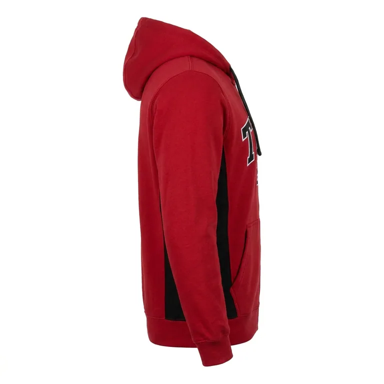 Custom hockey full-zip hooded jackets, left side view