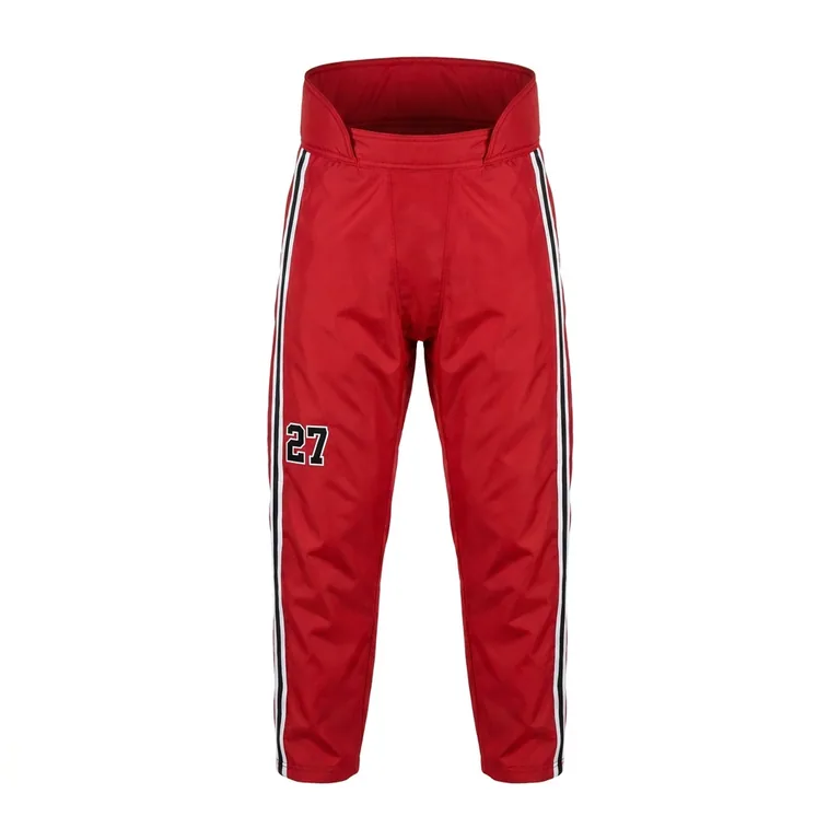 Custom hockey pant shells, front view