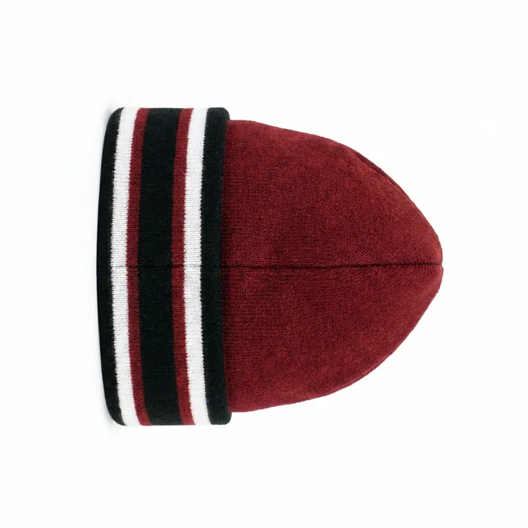Custom hockey team beanies, right side view
