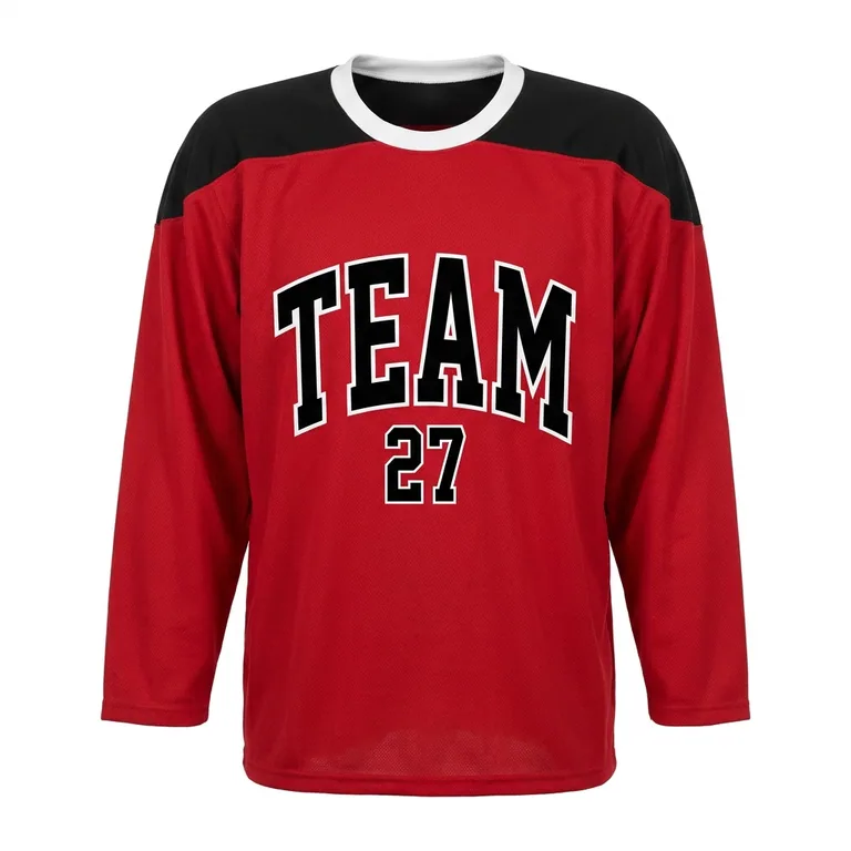 Custom hockey training jerseys, front view