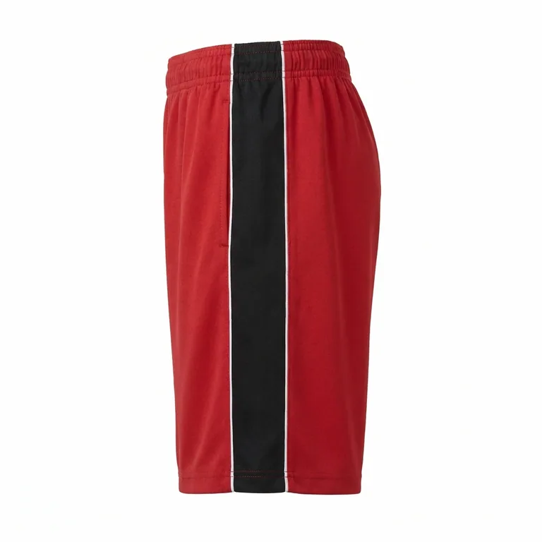 Custom hockey training shorts, left side view