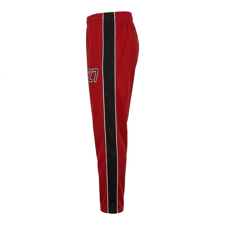 Custom hockey warm-up pants, right side view