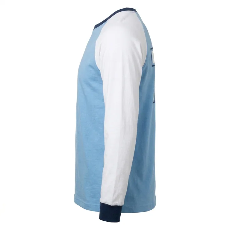 Custom lacrosse long-sleeve team tees, right side view