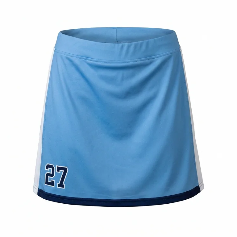 Custom lacrosse skorts, front view
