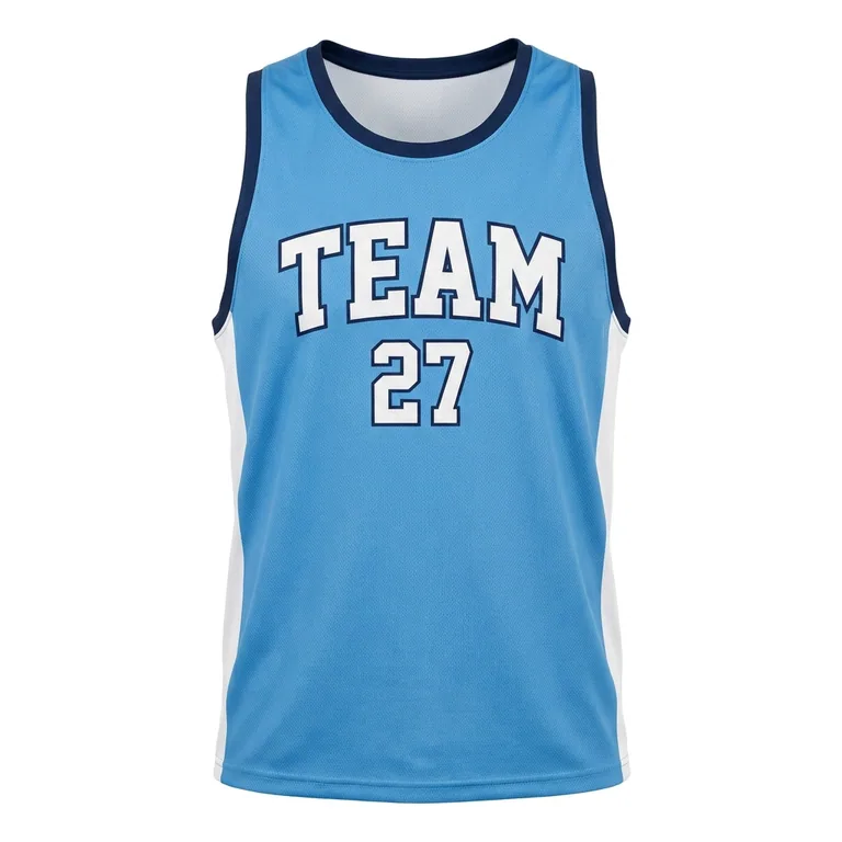 Custom lacrosse sleeveless game jerseys, front view