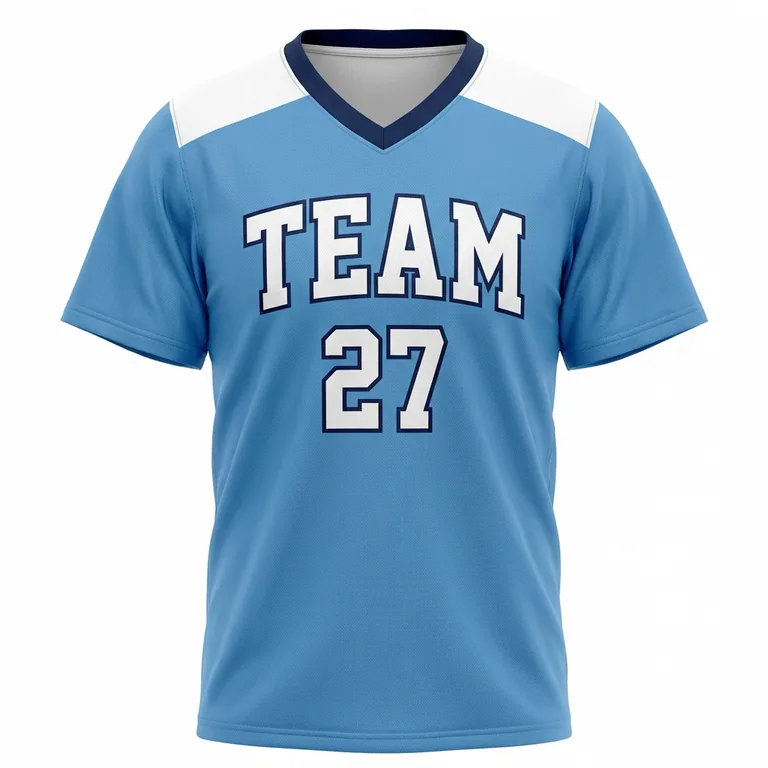 Custom lacrosse standard game jerseys, front view