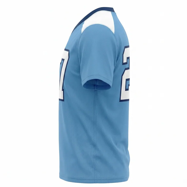 Custom lacrosse standard game jerseys, right side view