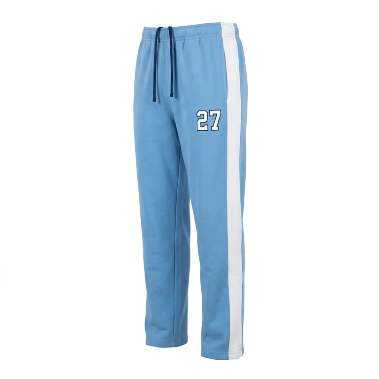 Custom lacrosse team sweatpants, right side view