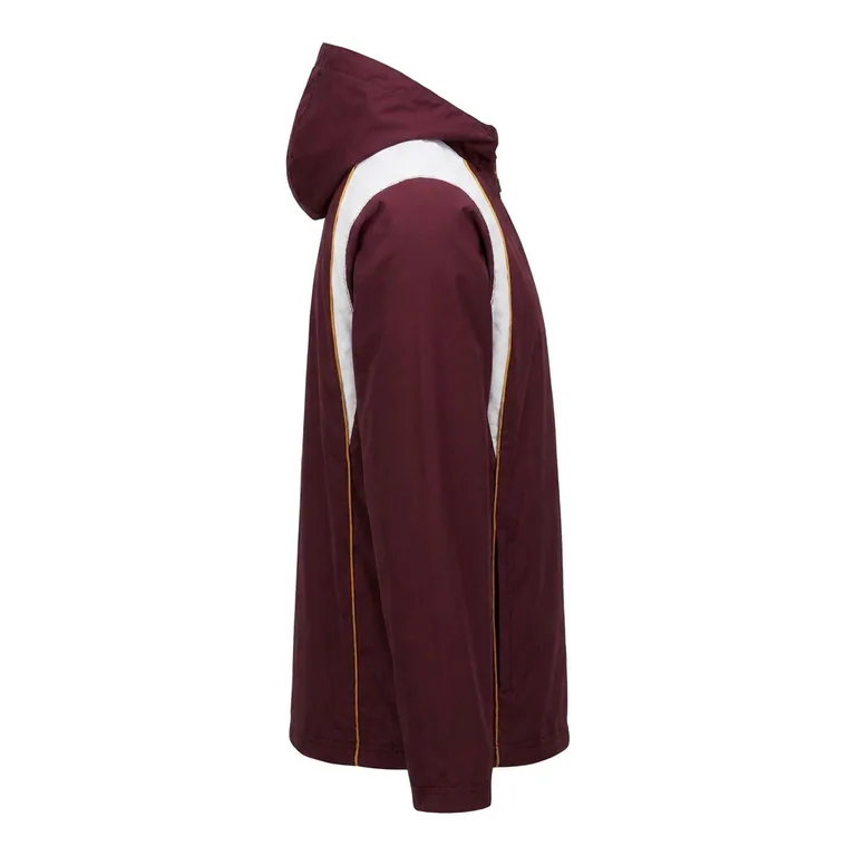 Custom rugby rain jackets, right side view