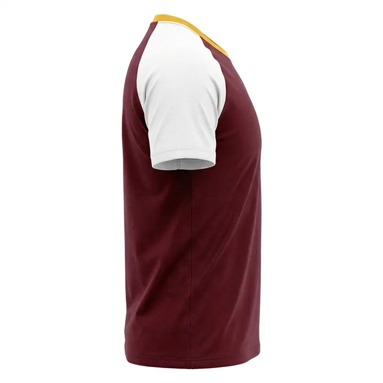Custom rugby short-sleeve team tees, right side view