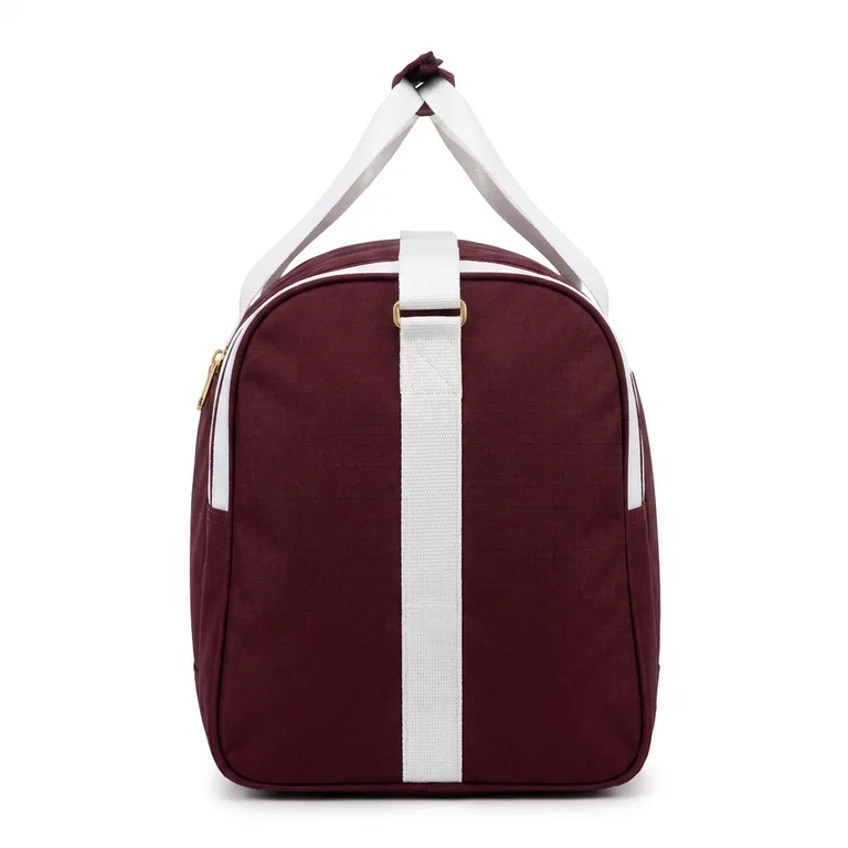Custom rugby team duffel bags, left side view