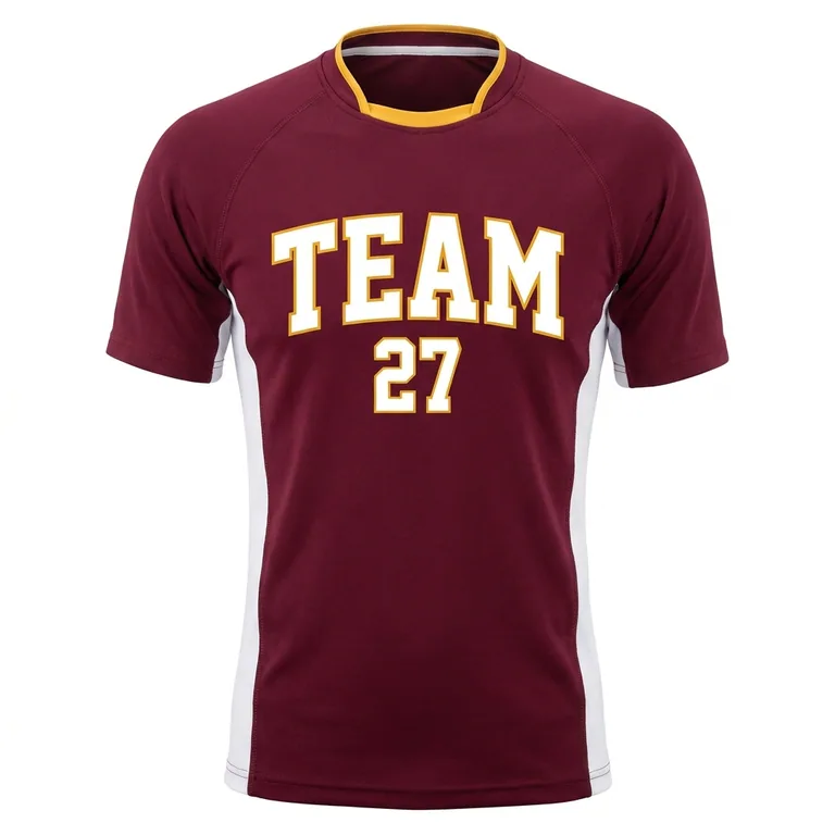 Custom rugby training jerseys, front view