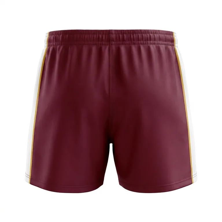 Custom rugby training shorts, back view