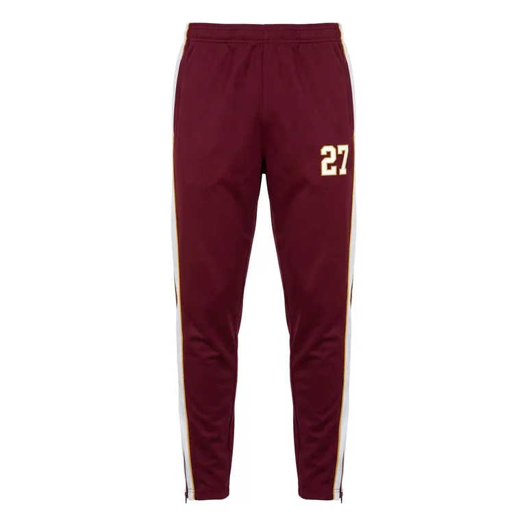 Custom rugby warm-up pants, front view