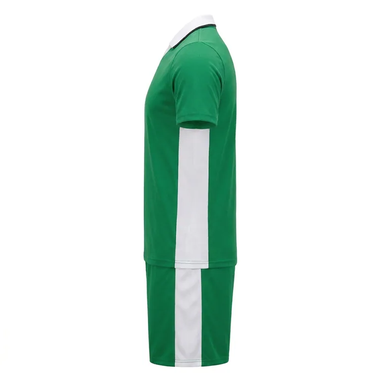 Custom soccer collared match uniforms, right side view