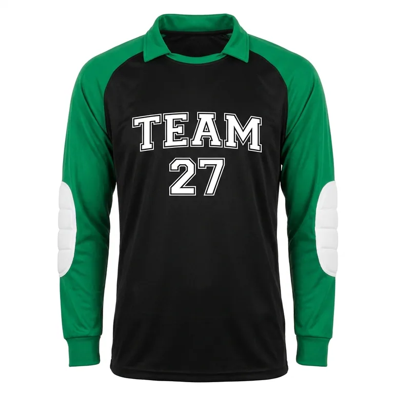Custom soccer goalkeeper jerseys, front view